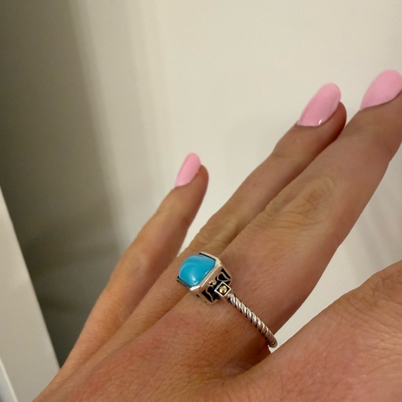 Turquoise & silver ring - Picture 2 of 6